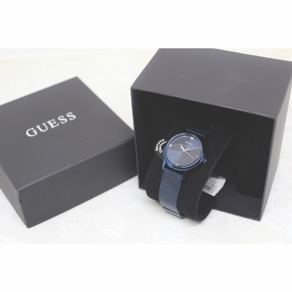 Guess Accessories - Guess metallic Blue women’s adjustable watch